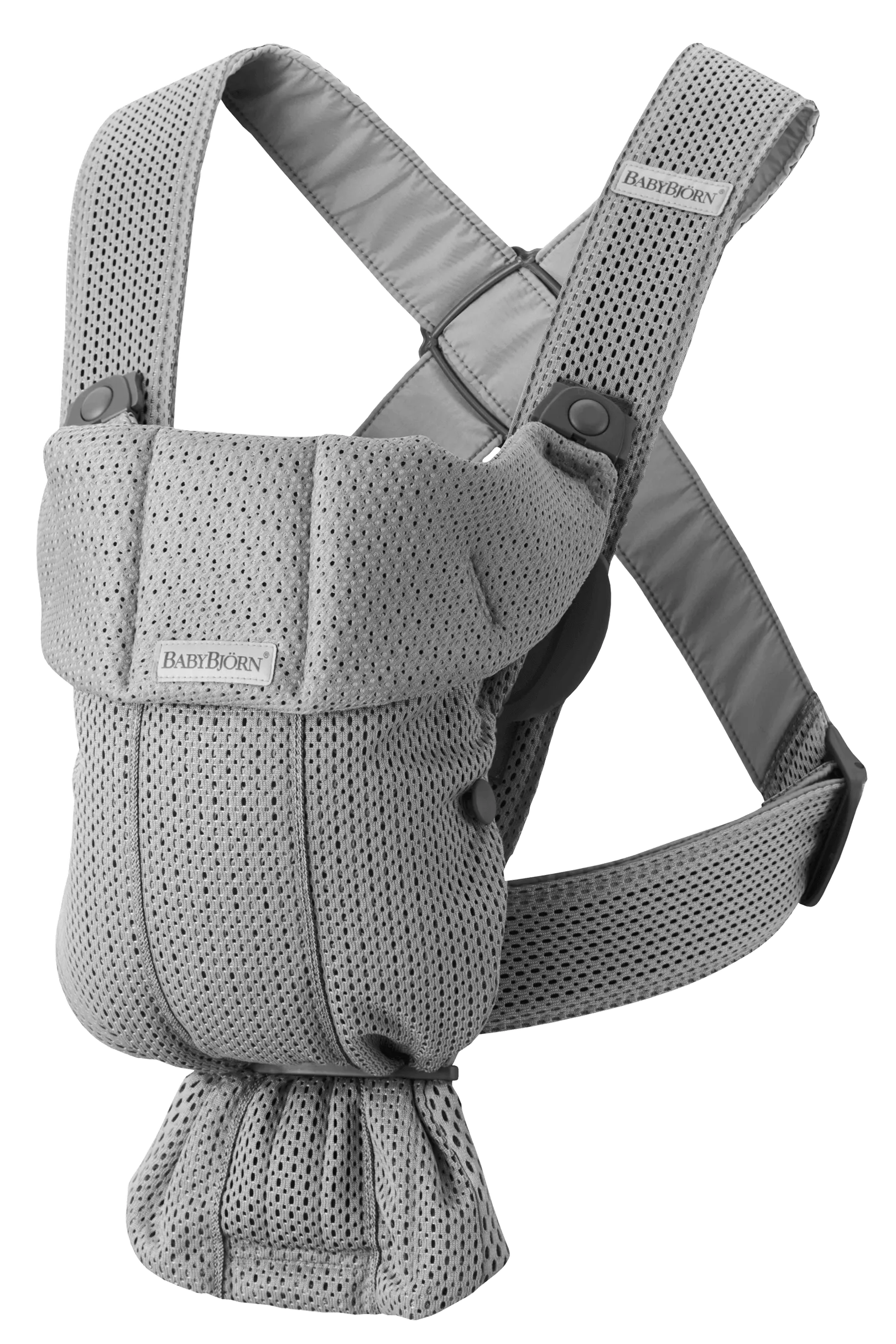Бебешка Ергономична Раница Mini, Mesh 3d, Grey Babybjörn