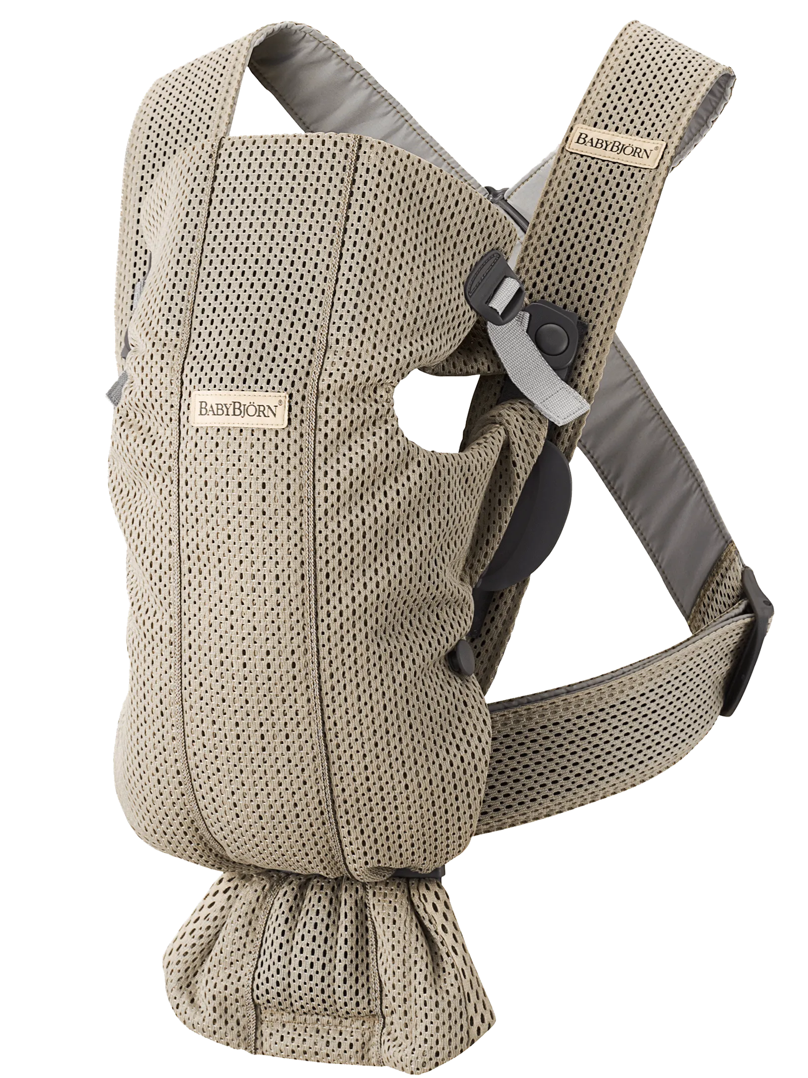 Бебешка Ергономична Раница Mini, Mesh 3d, Grey Beige Babybjörn