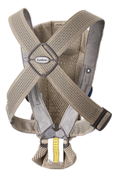 Бебешка Ергономична Раница Mini, Mesh 3d, Grey Beige Babybjörn
