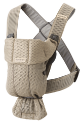 Бебешка Ергономична Раница Mini, Mesh 3d, Grey Beige Babybjörn