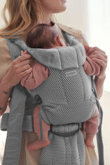 Бебешка Ергономична Раница Move, Mesh, Grey Babybjörn