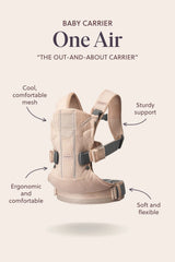 Бебешка Ергономична Раница One, Air Mesh 3d, Black Babybjörn