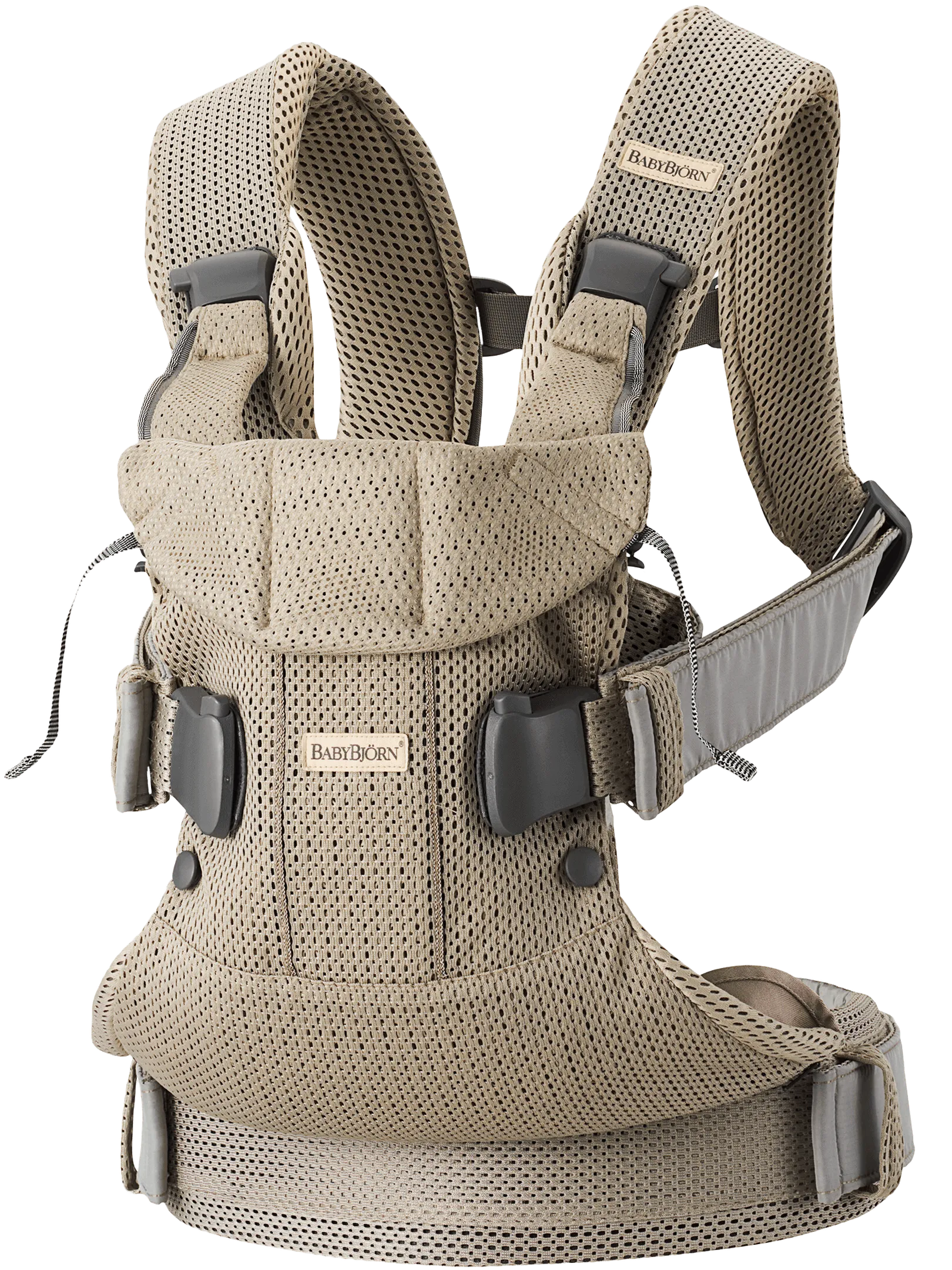 Бебешка Ергономична Раница One, Air Mesh 3d, Grey Beige Babybjörn