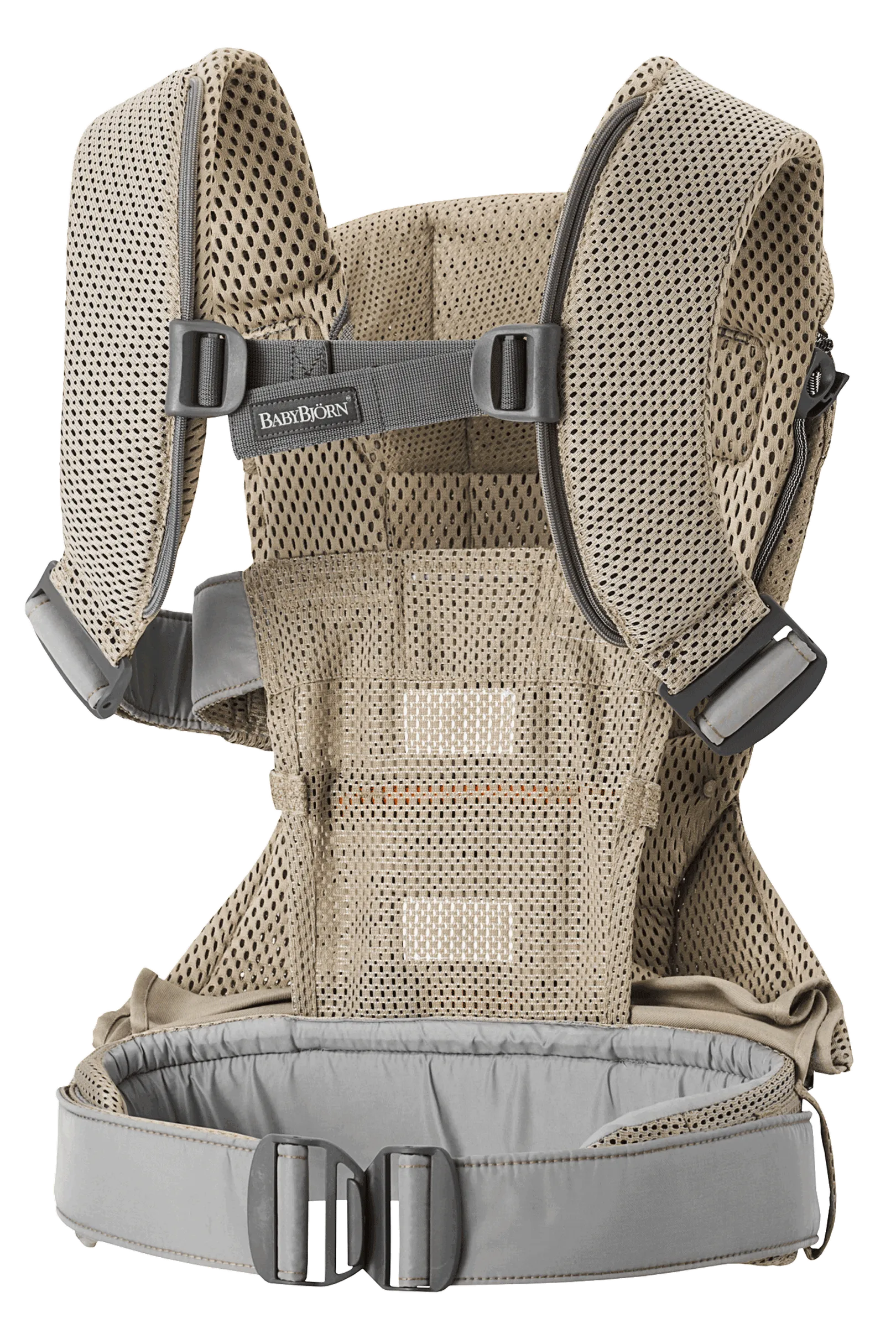 Бебешка Ергономична Раница One, Air Mesh 3d, Grey Beige Babybjörn