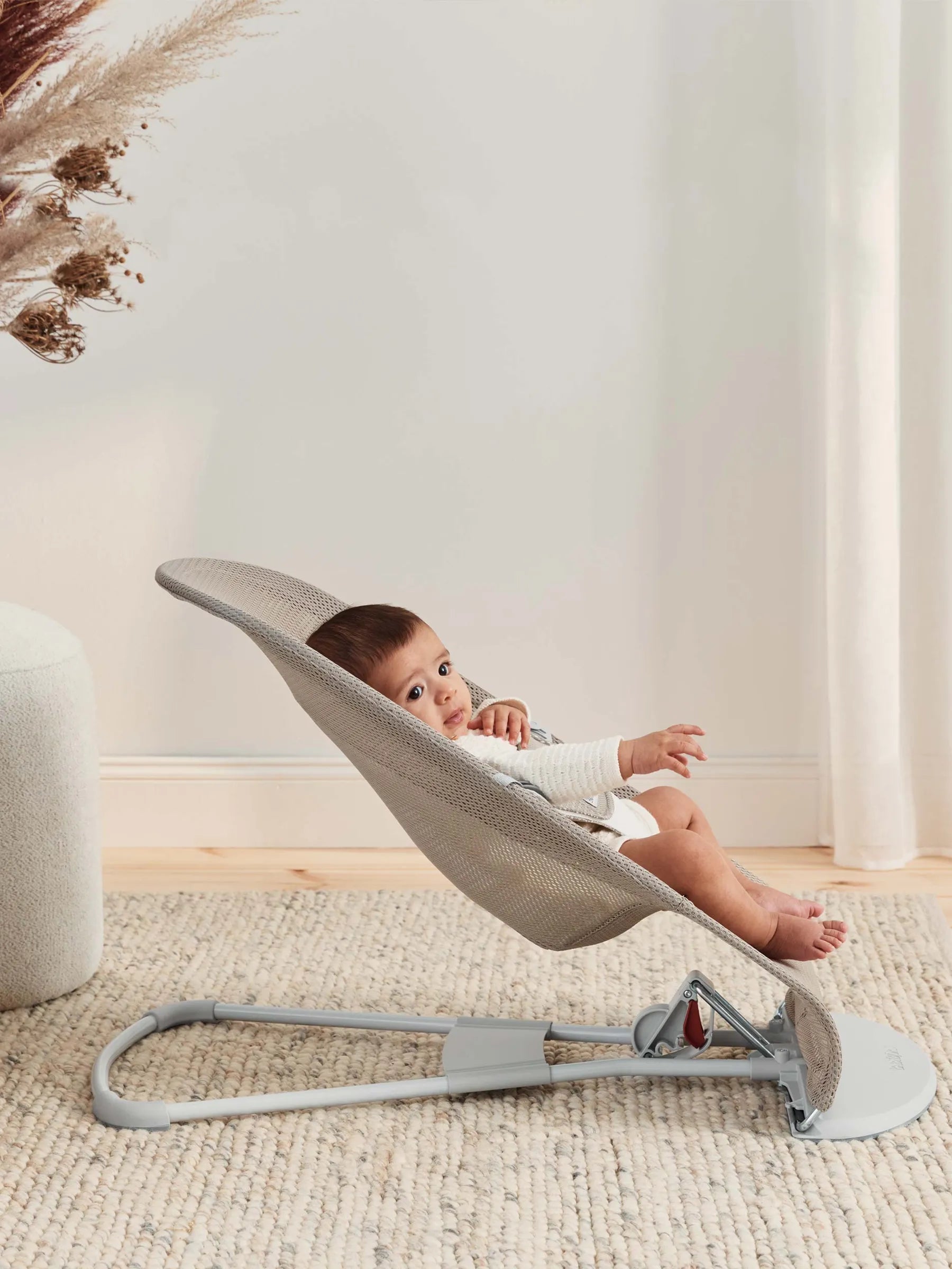 Бебешки Шезлонг Balance Soft Mesh Grey Beige White Babybjörn