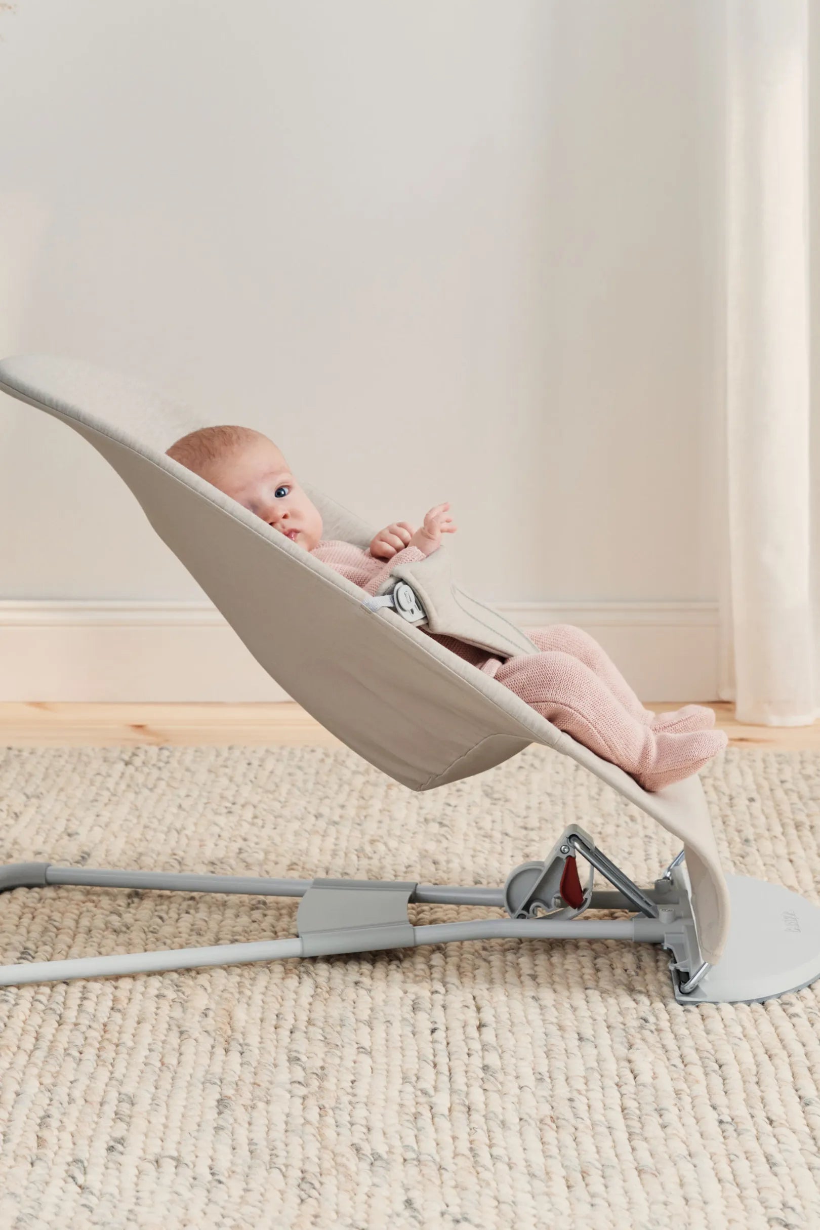 Бебешки Шезлонг Bliss Jersey 3d Light Beige Babybjörn