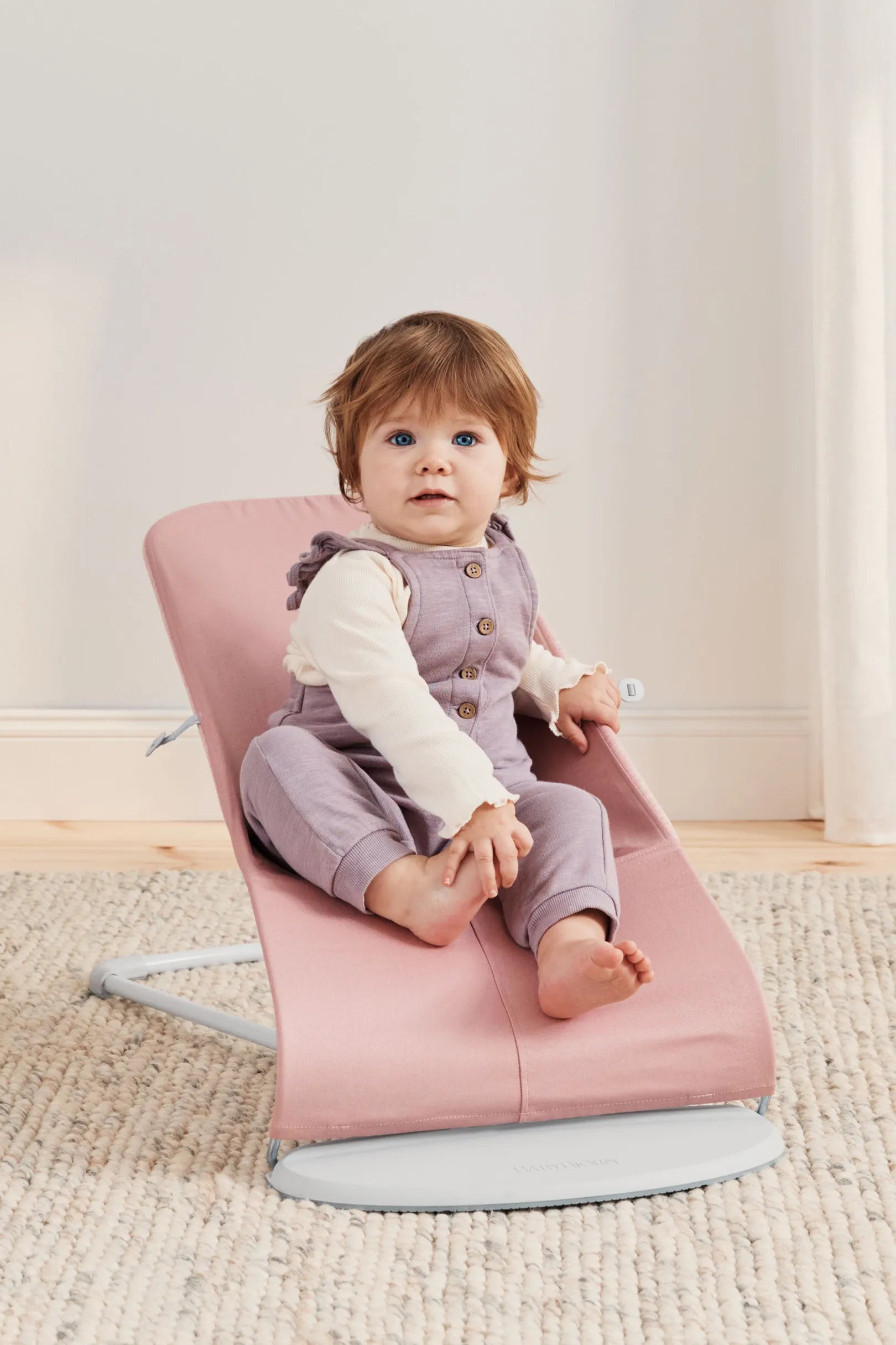 Бебешки Шезлонг Bliss Jersey 3d Light Pink Babybjörn