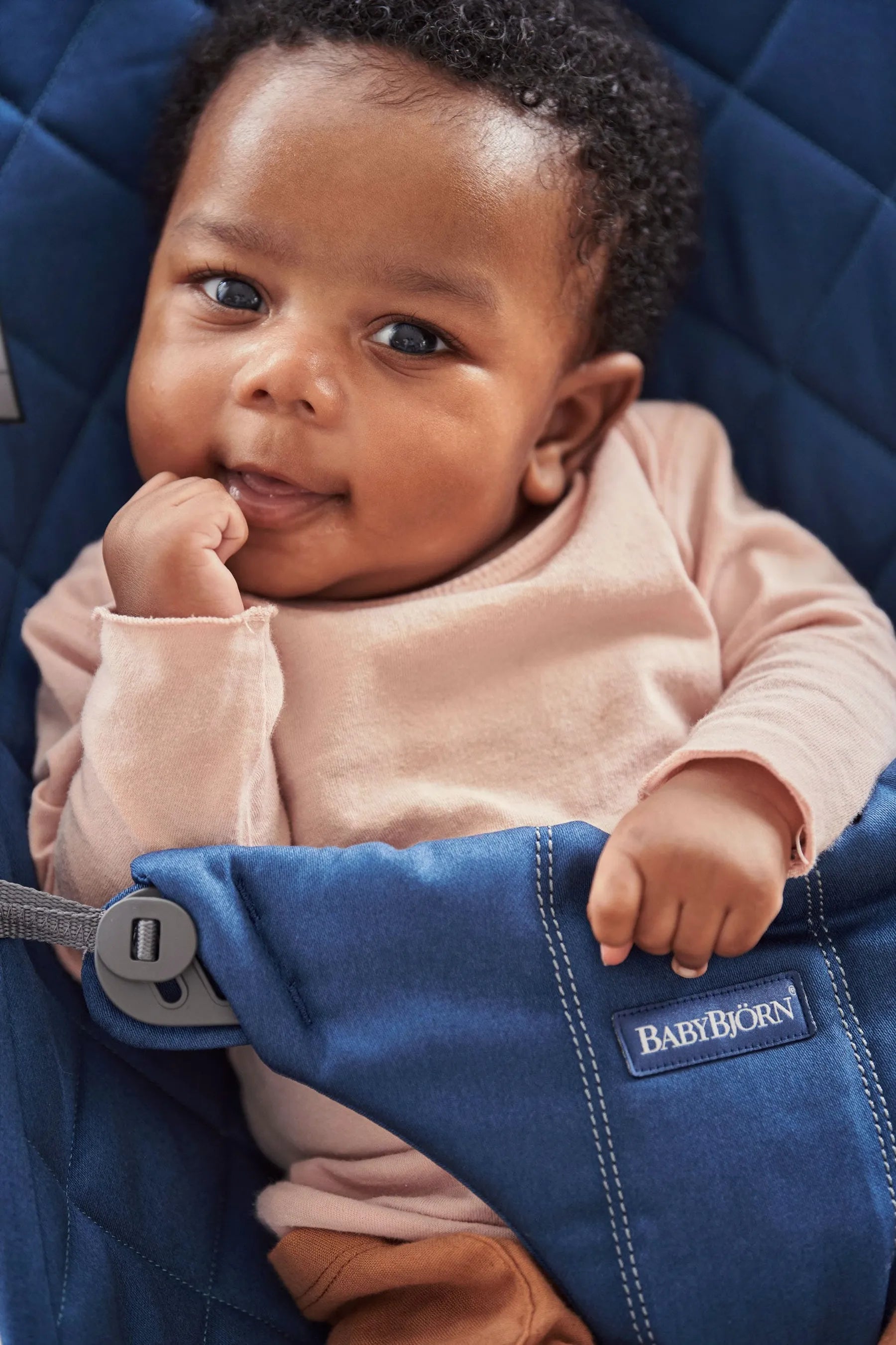Бебешки Шезлонг Bliss Midnight Blue (classic Quilt, Cotton) Babybjörn