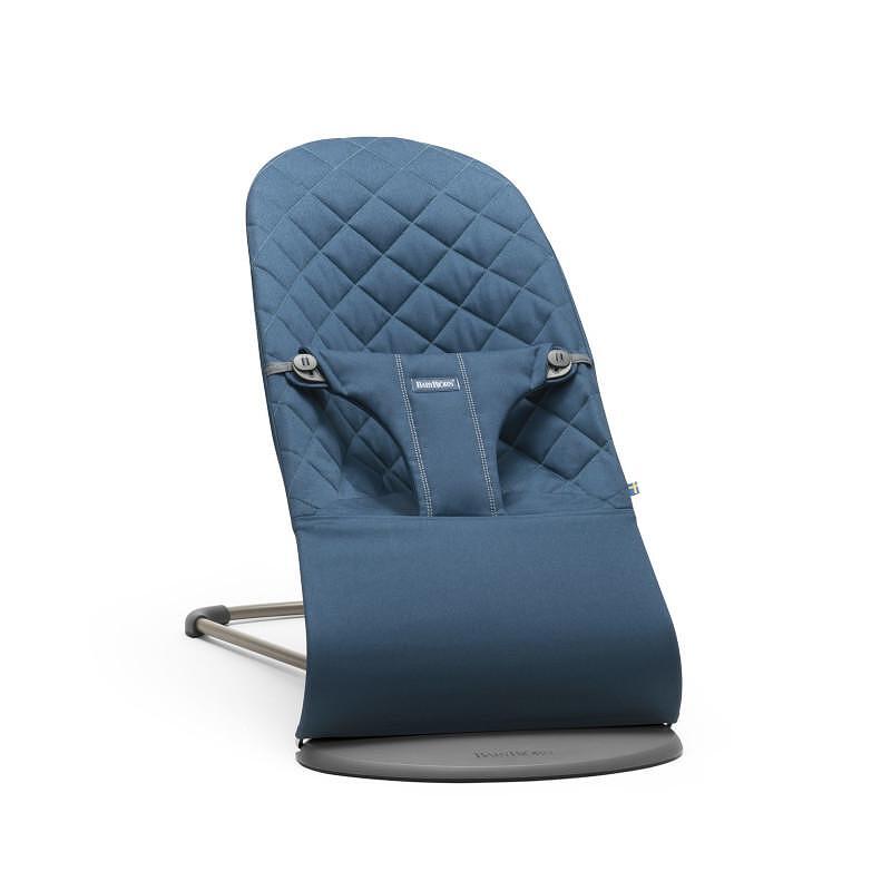Бебешки Шезлонг Bliss Midnight Blue (woven, Classic Quilt) Babybjörn