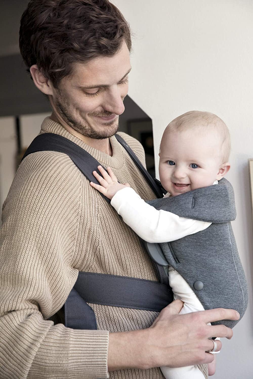 BabyBjörn Mini hordozó, 3D Mesh, Antracit