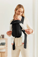 Бебешка Ергономична Раница Mini, Cotton, Black Babybjörn