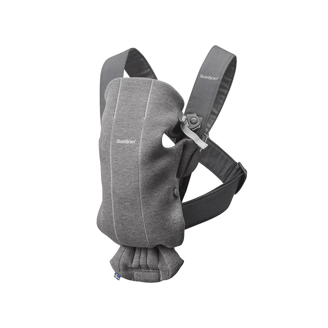 Бебешко Кенгуру Mini, Jersey 3d, Dark Grey Babybjörn