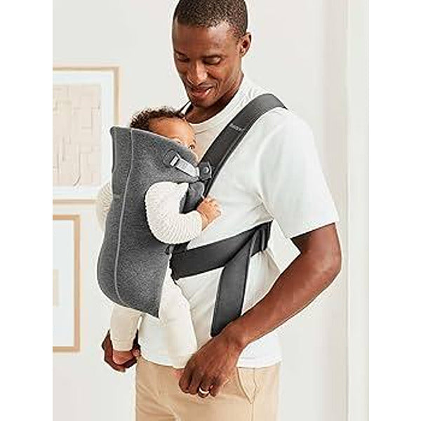 Бебешко Кенгуру Mini, Jersey 3d, Dark Grey Babybjörn