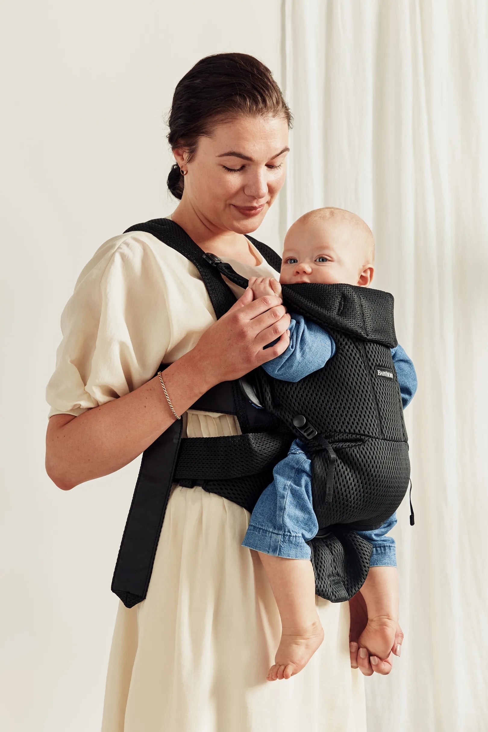 Бебешка Ергономична Раница Move, Mesh, Black Babybjörn
