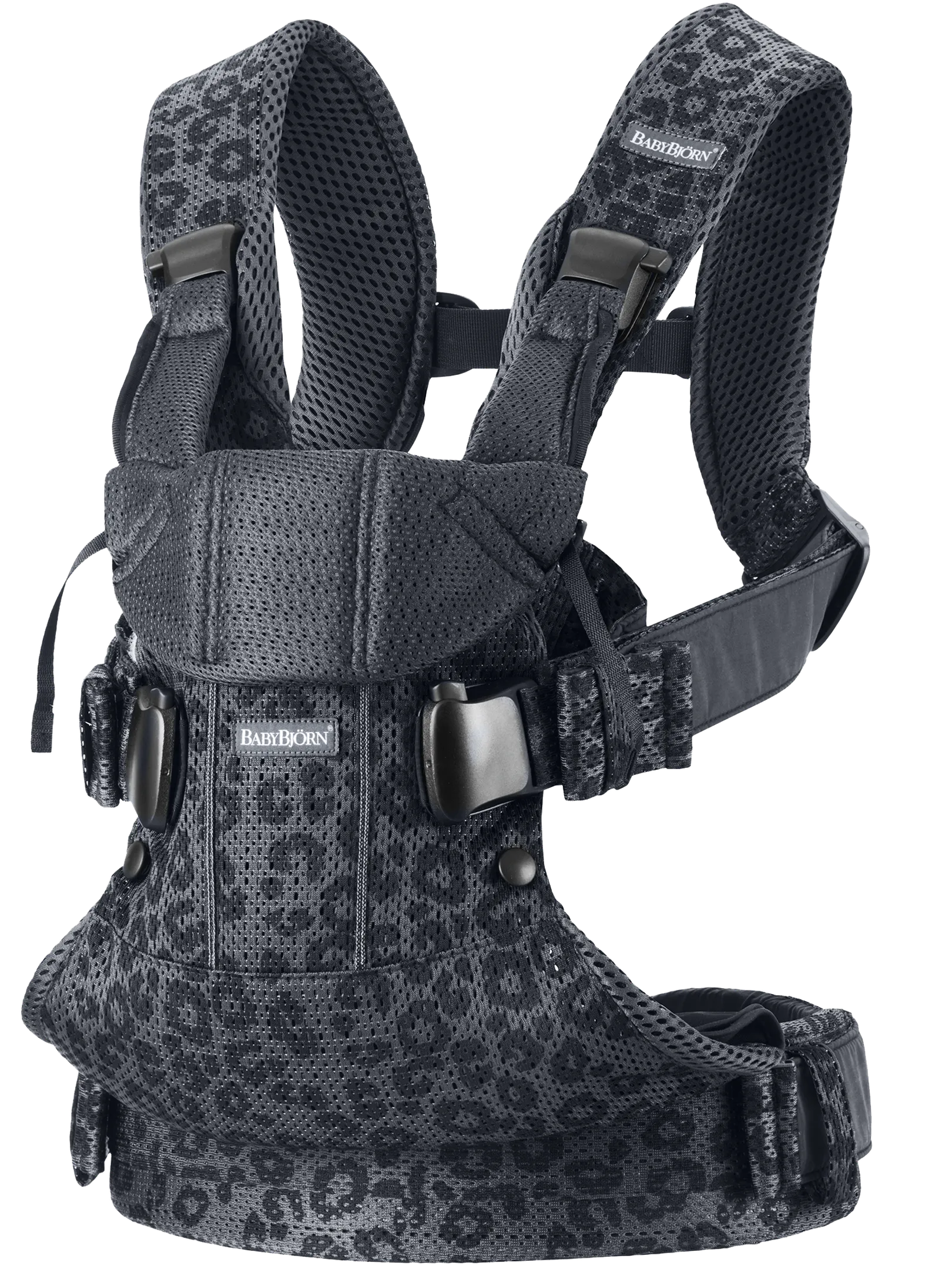 Бебешка Ергономична Раница One, Air Mesh 3d, Anthracite Leopard Babybjörn