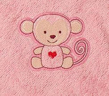 Хавлиийка За Баня С Качулка Bamboo 100 100 См Розова Babymatex
