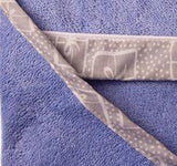 Хавлиийка За Баня С Качулка Bamboo 100 100 См Синя Babymatex