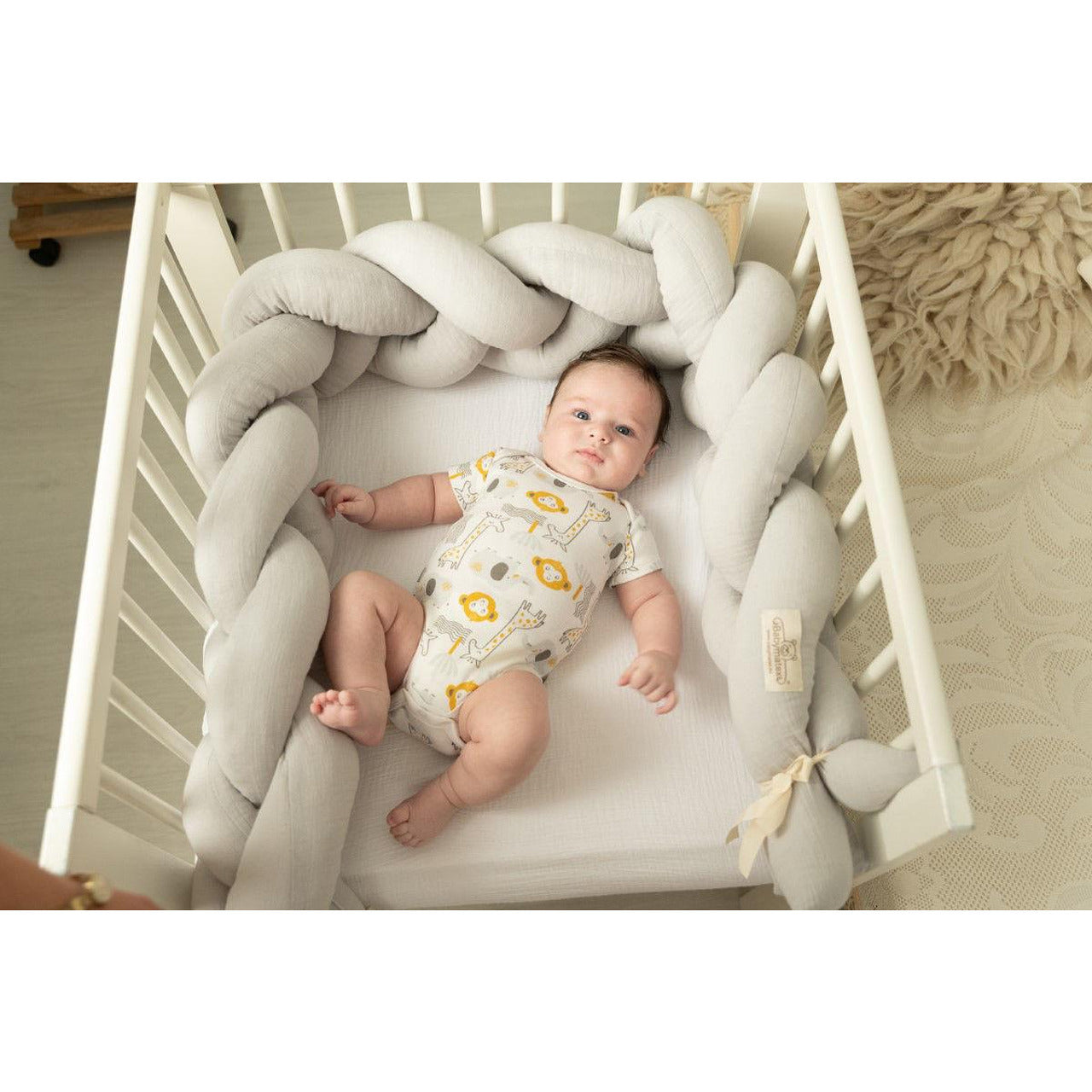 Babymatex Muslin Rácsvédő Szürke 200 cm 0441 42