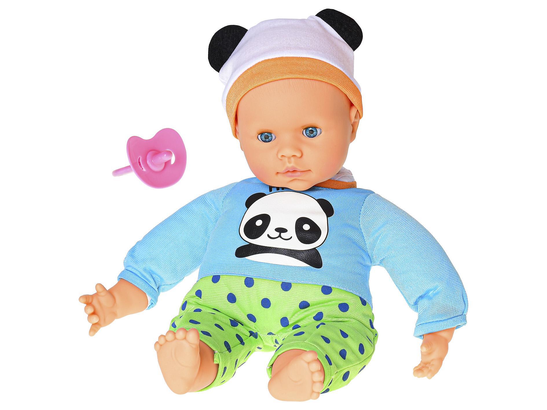 Baby's Детска Мека Кукла Бебе 38см Със Звук 34377 Baby's Happiness