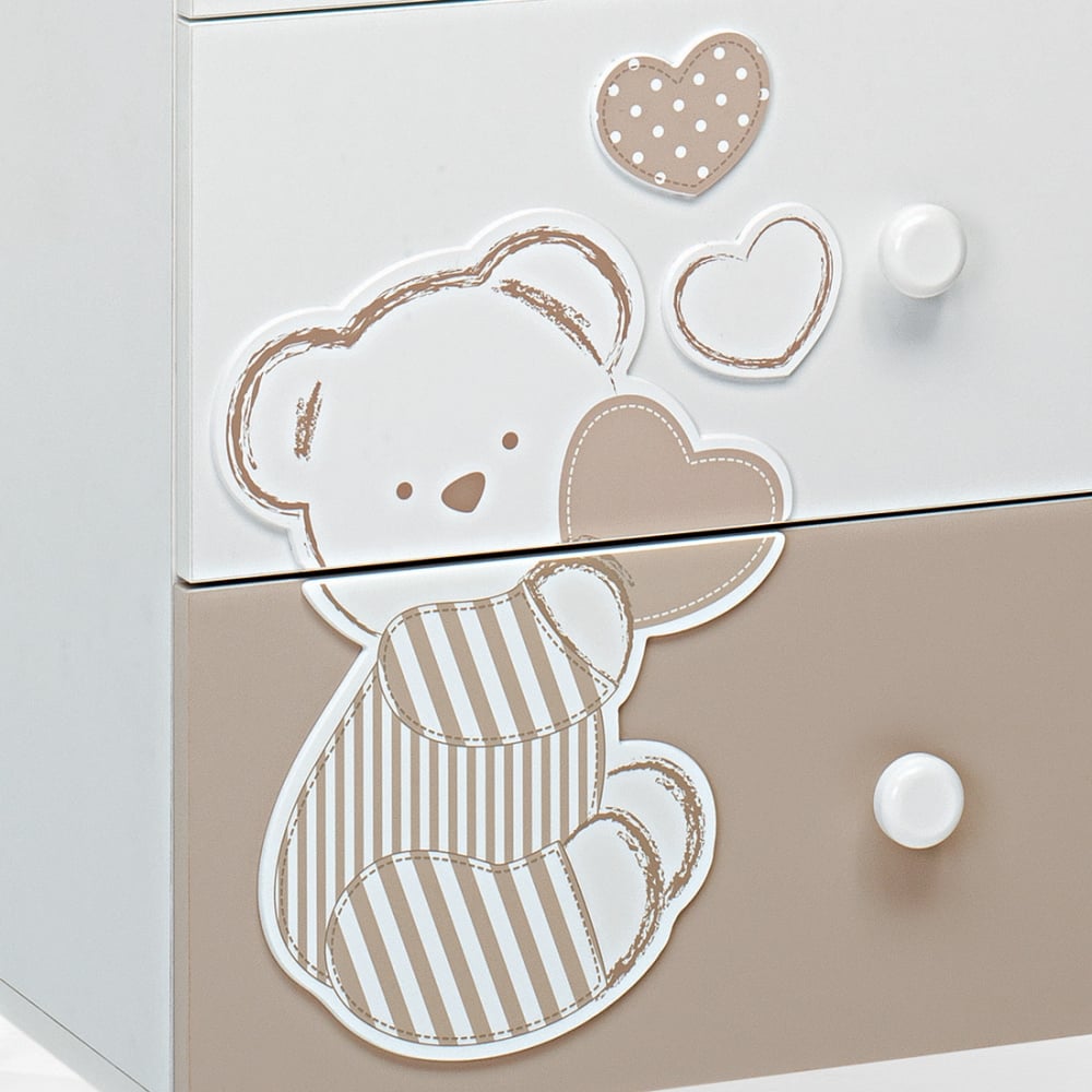 Foppapedretti-Вана, Маса За Повиване И Скрин Dolcecuore 3В1