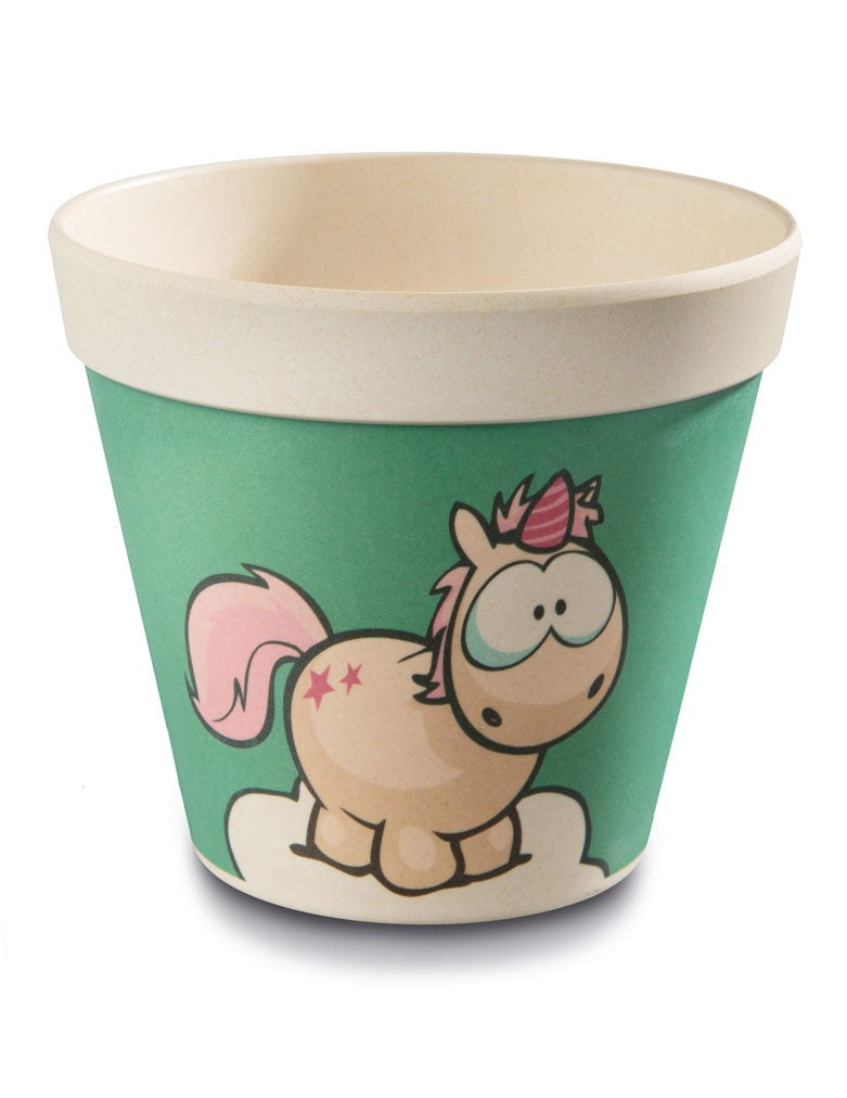 Бамбукови саксии ( комплект 4 бр. ) - Еднорогът Theodor --- BebeMama