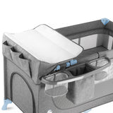 Tarc de joacă Kinderkraft Joy Full 2019 cu 2 niveluri și accesorii, roz