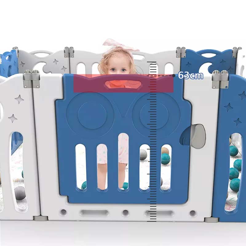 Бебешка Ограда За Безопасна Игра, Синьо Бухалче Feelkids
