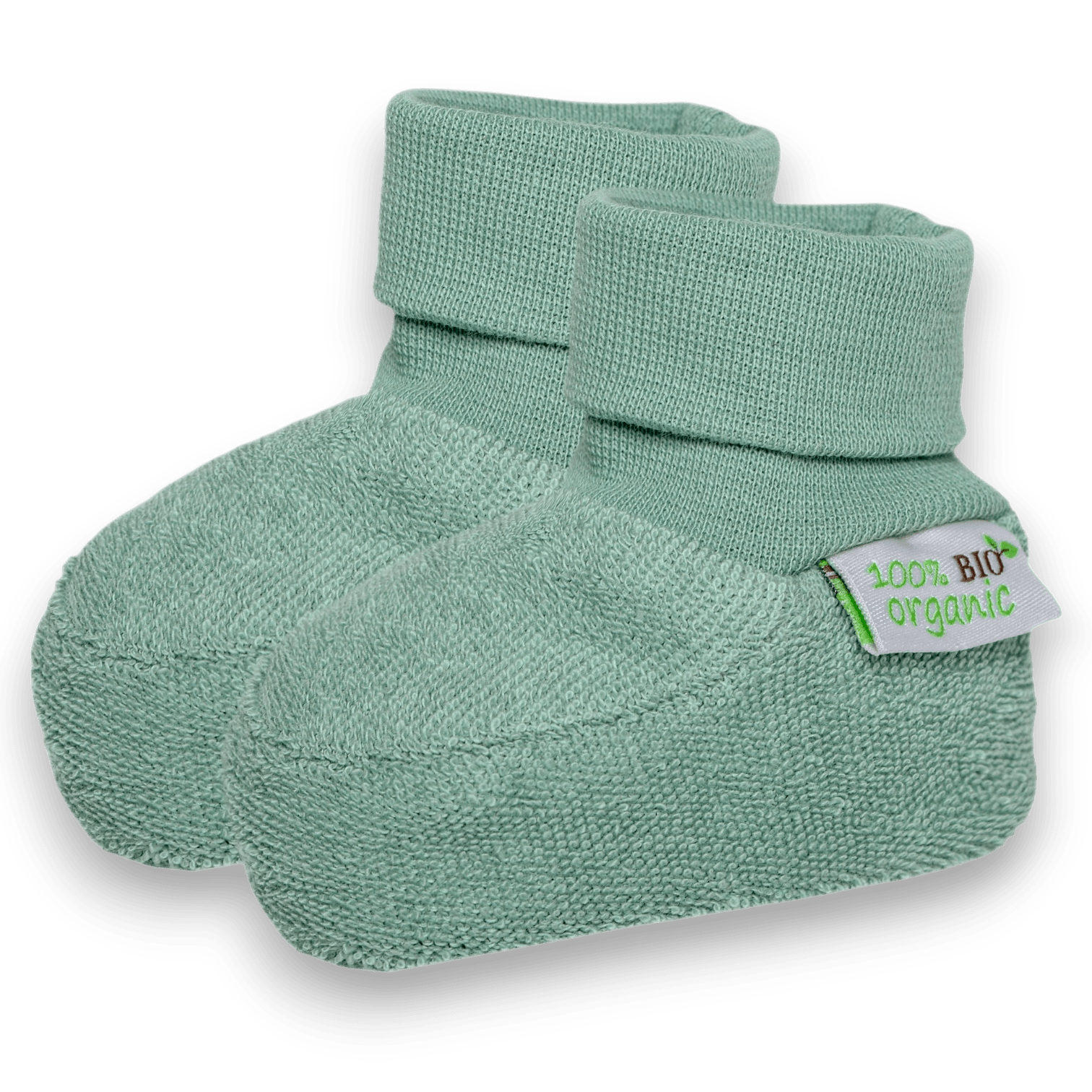 Бебешки Буйки Фроте С Памучна Подплата, Зелени, 0 4 М. Bio Baby