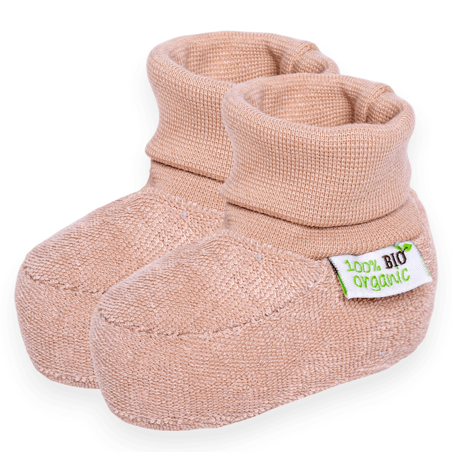 Бебешки Буйки Фроте С Памучна Подплата, Кафяви, 0 4 М. Bio Baby