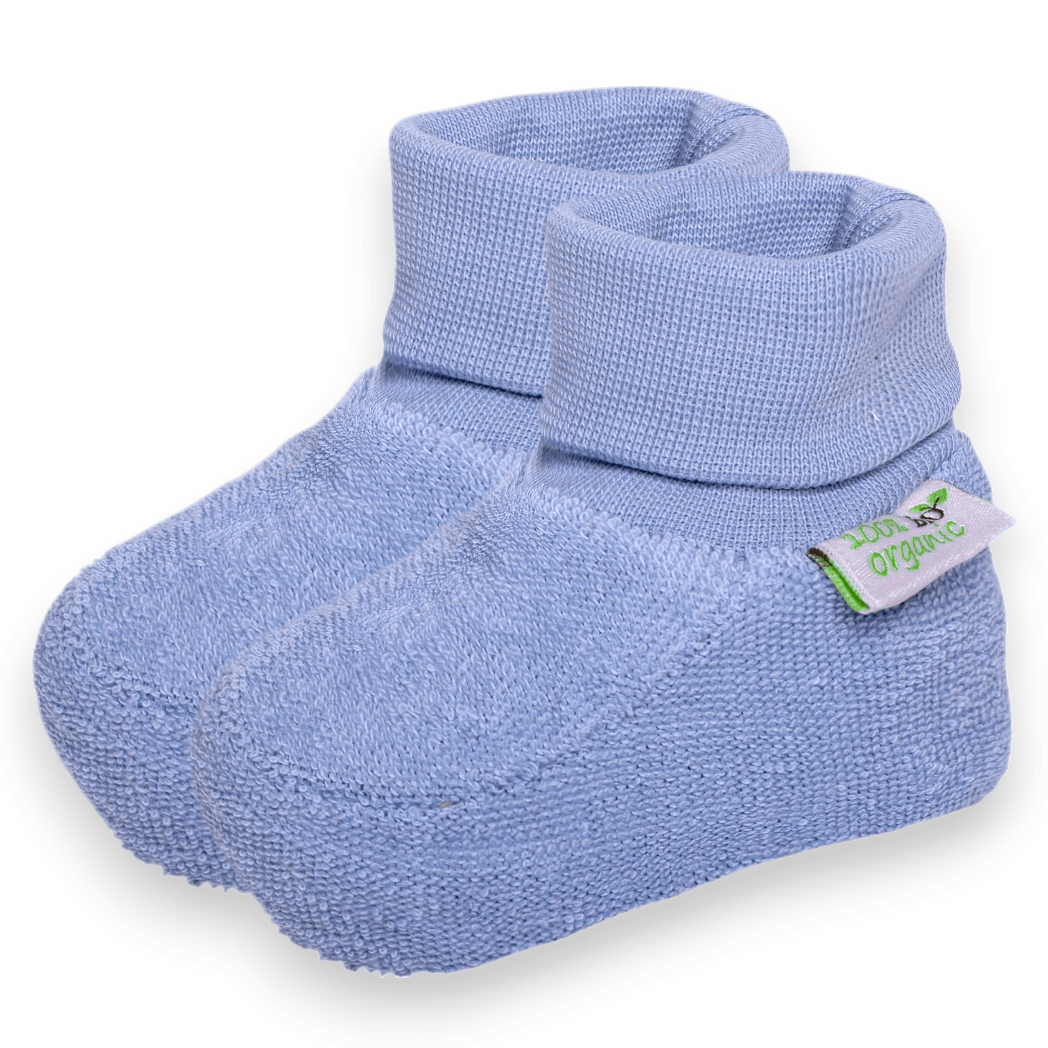 Бебешки Буйки Фроте С Памучна Подплата, Сини, 0 4 М. Bio Baby