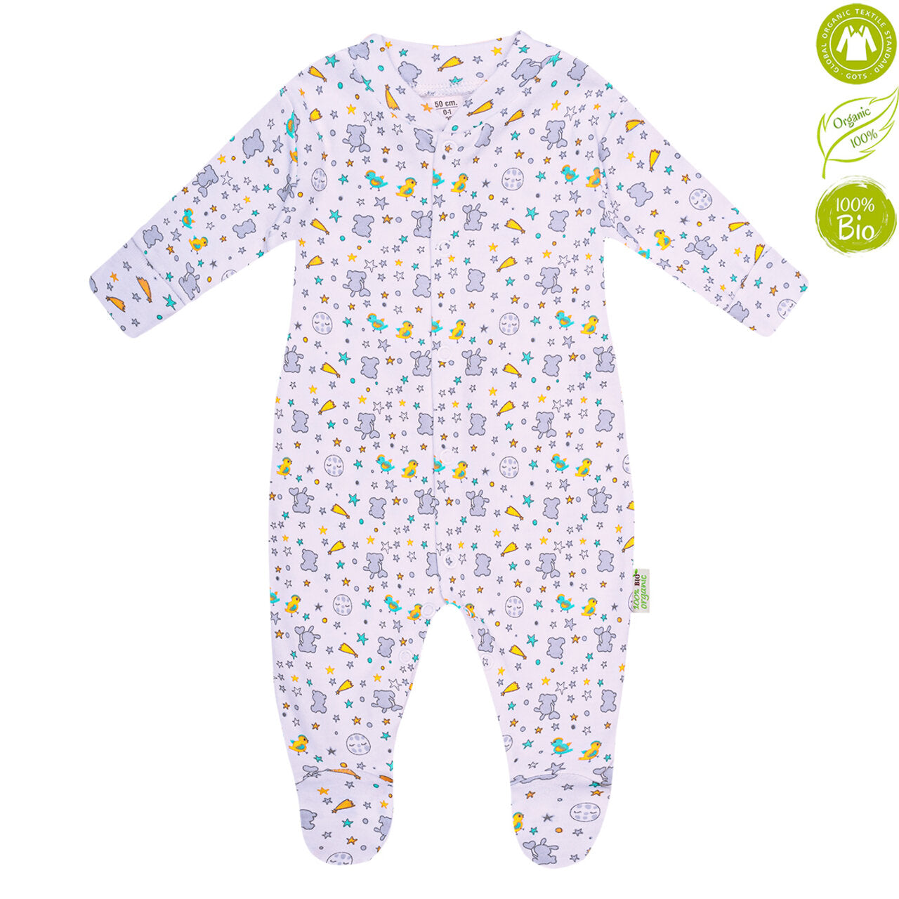 Бебешки Гащеризон Biobaby От 100% Органичен Памук, 68 См. 4 6 М. Bio Baby