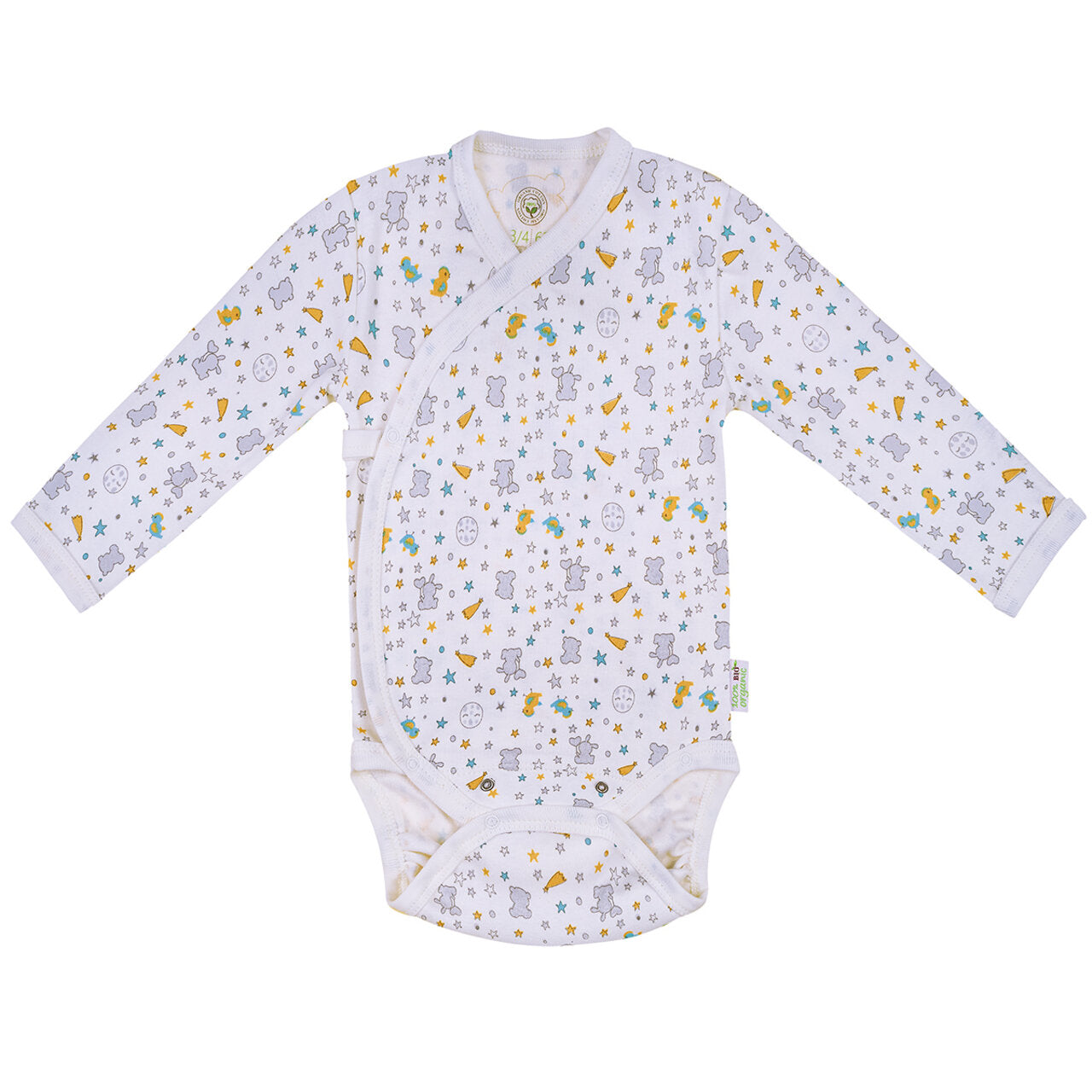 Бебешко Боди Прегърни Ме От 100% Органичен Памук, 74 См. 6 9 М. Bio Baby