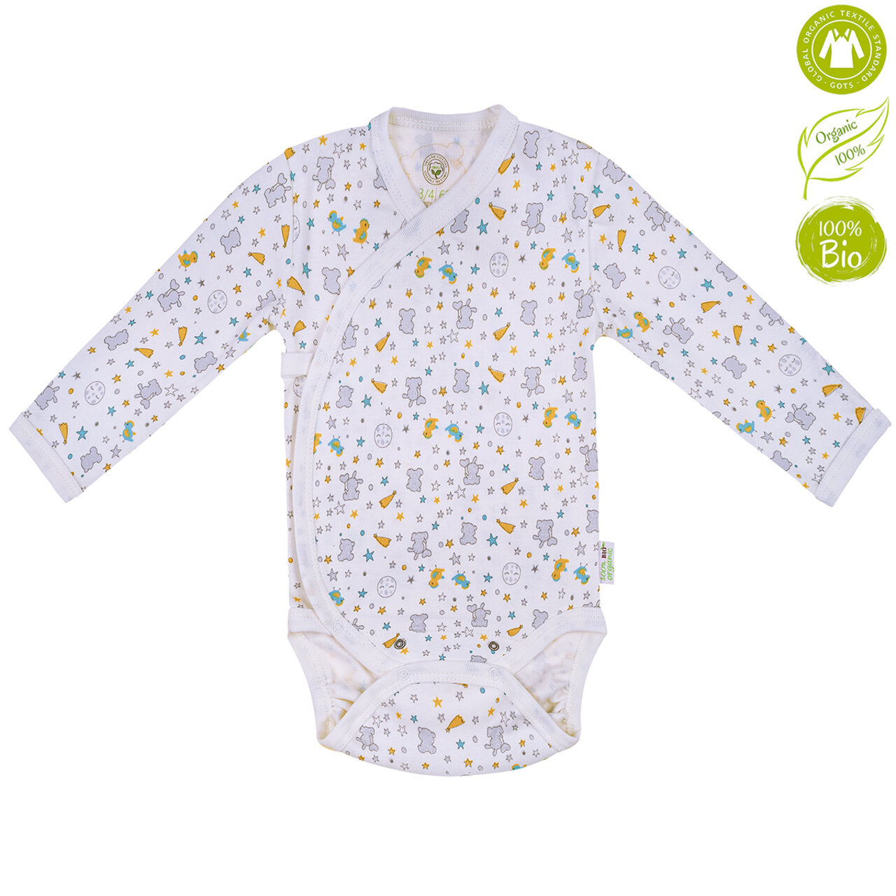 Бебешко Боди Прегърни Ме От 100% Органичен Памук, 74 См. 6 9 М. Bio Baby