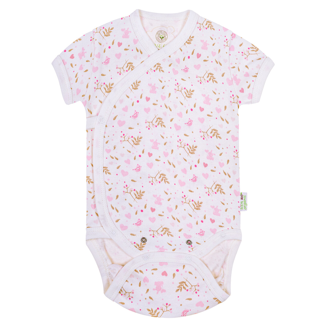 Бебешко Боди Прегърни Ме От 100% Органичен Памук, 74 См. 6 9 М. Bio Baby