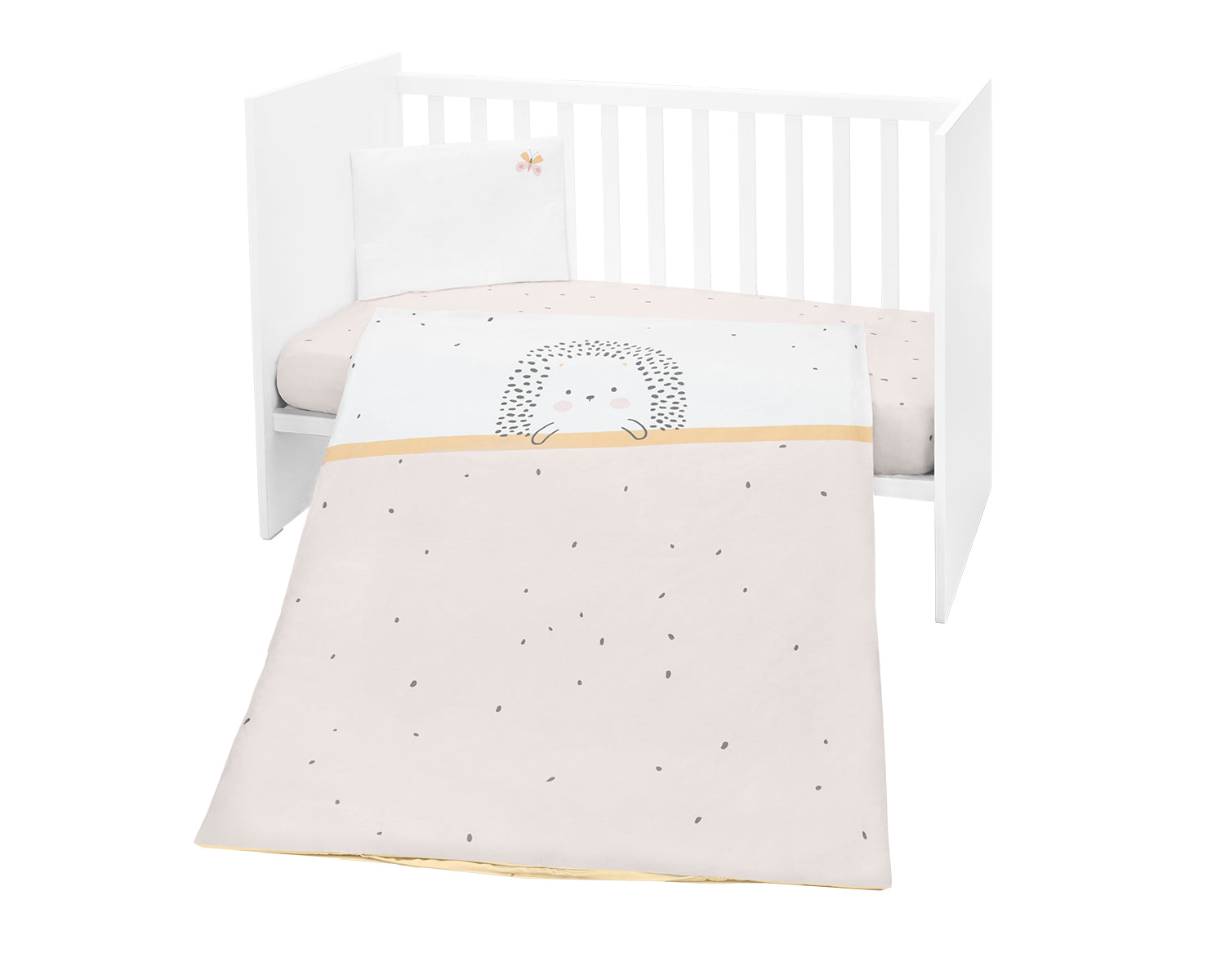 Set de lenjerie de pat pentru bebeluși 3 piese Hedge-Hugs