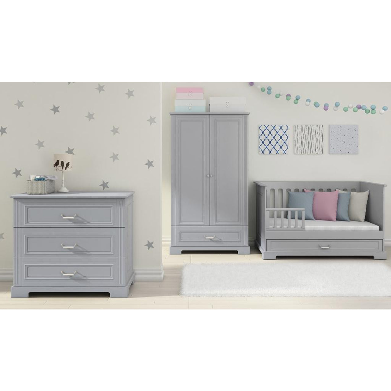 Бебешко Легло Ines 70x140см. Neutral Gray Bellamy