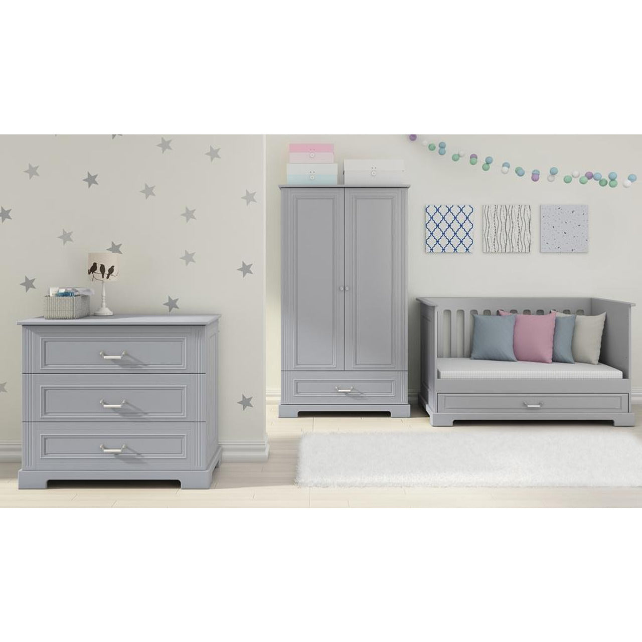 Бебешко Легло Ines 70x140см. Neutral Gray Bellamy