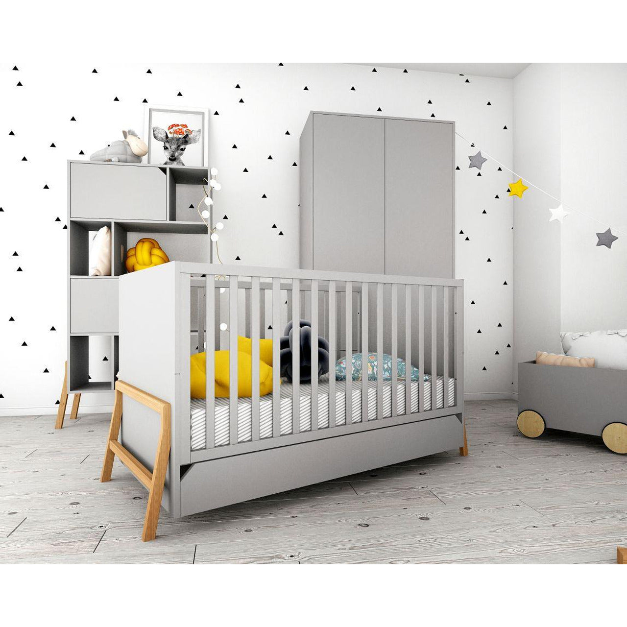 Бебешко Легло Lotta 70x140см. Grey Bellamy