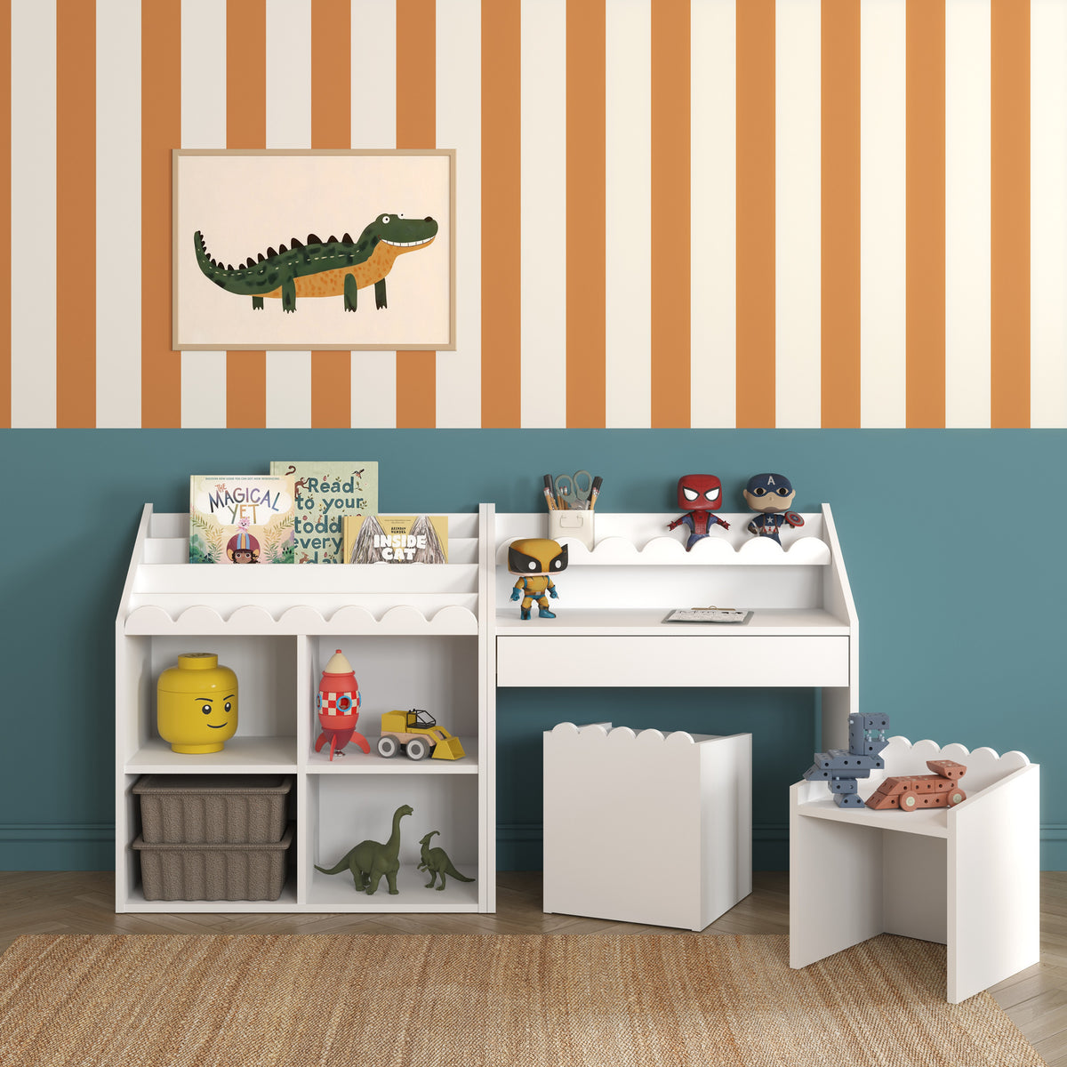 Дървено Столче Book Nook Snow Bellamy