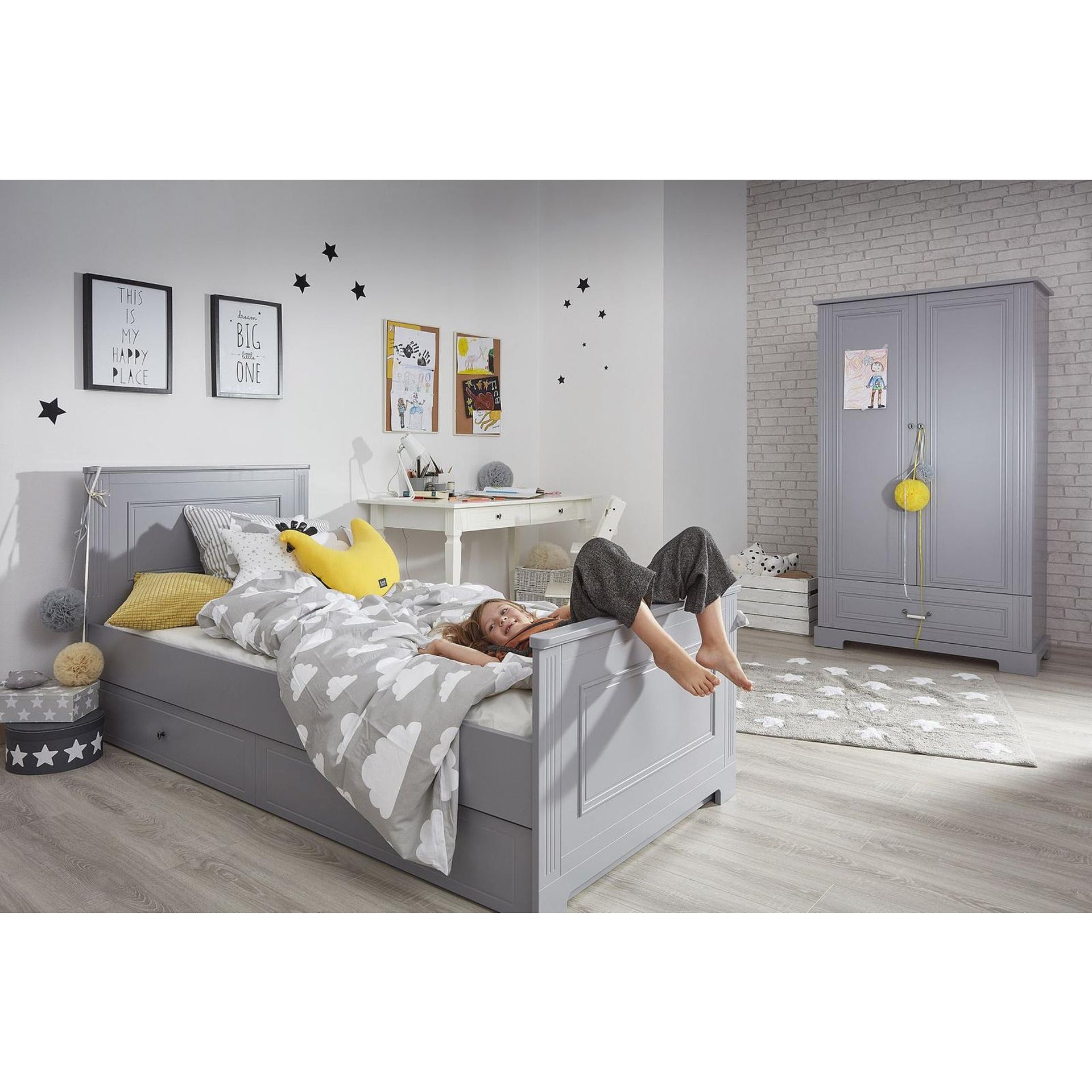 Детски Гардероб С Две Врати Ines Neutral Grey Bellamy