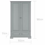 Детски Гардероб С Две Врати Ines Neutral Grey Bellamy