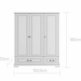 Детски Гардероб С Три Врати Ines Elegant White Bellamy