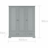 Детски Гардероб С Три Врати Ines Neutral Grey Bellamy