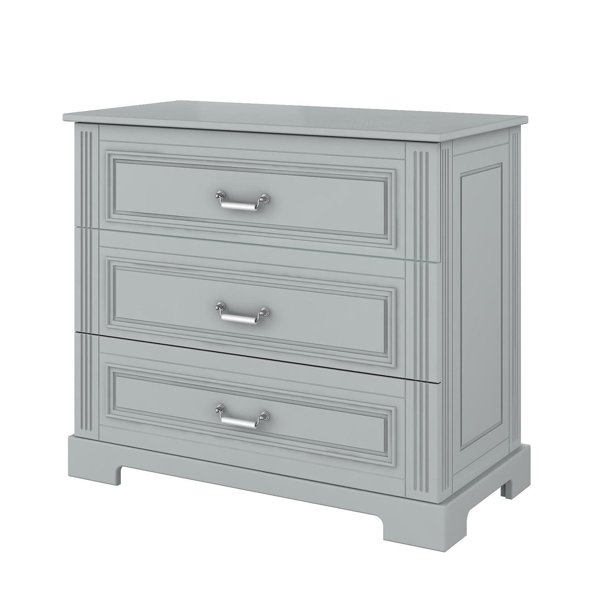 Детски Скрин С Три Чекмеджета Ines Neutral Grey Bellamy