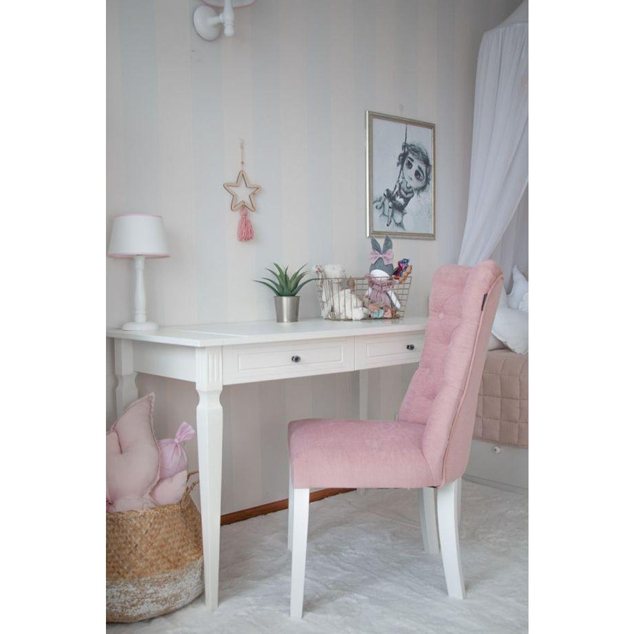 Детско Бюро С Две Чекмеджета Ines Elegant White Bellamy