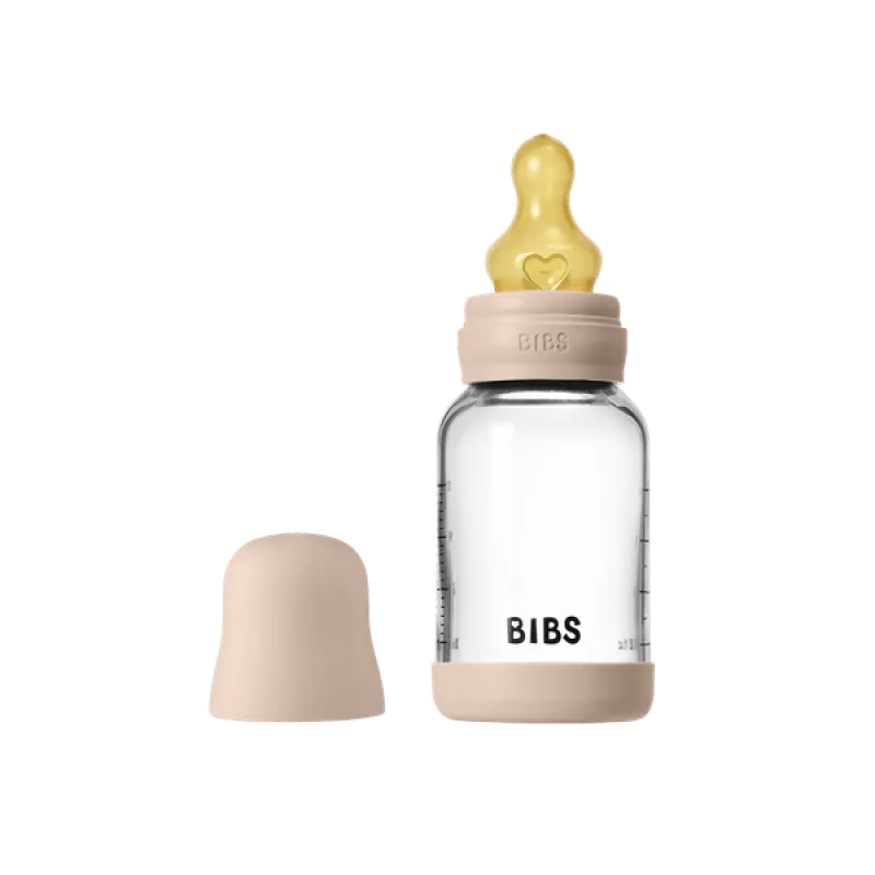 Бебешка Стъклена Бутилка 120 Мл. (каучук) Blush Bibs