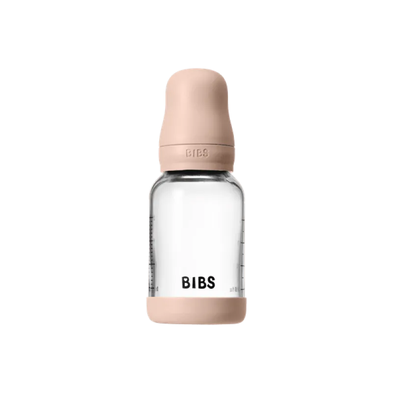 Бебешка Стъклена Бутилка 120 Мл. (каучук) Blush Bibs