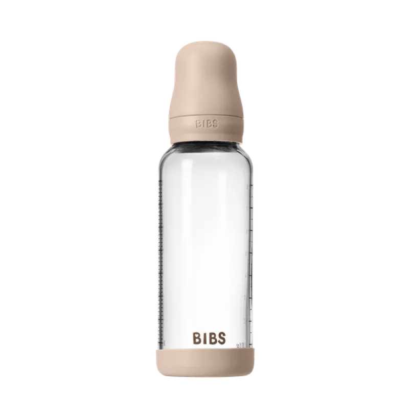 Бебешка Стъклена Бутилка 240 Мл. (каучук) Blush Bibs