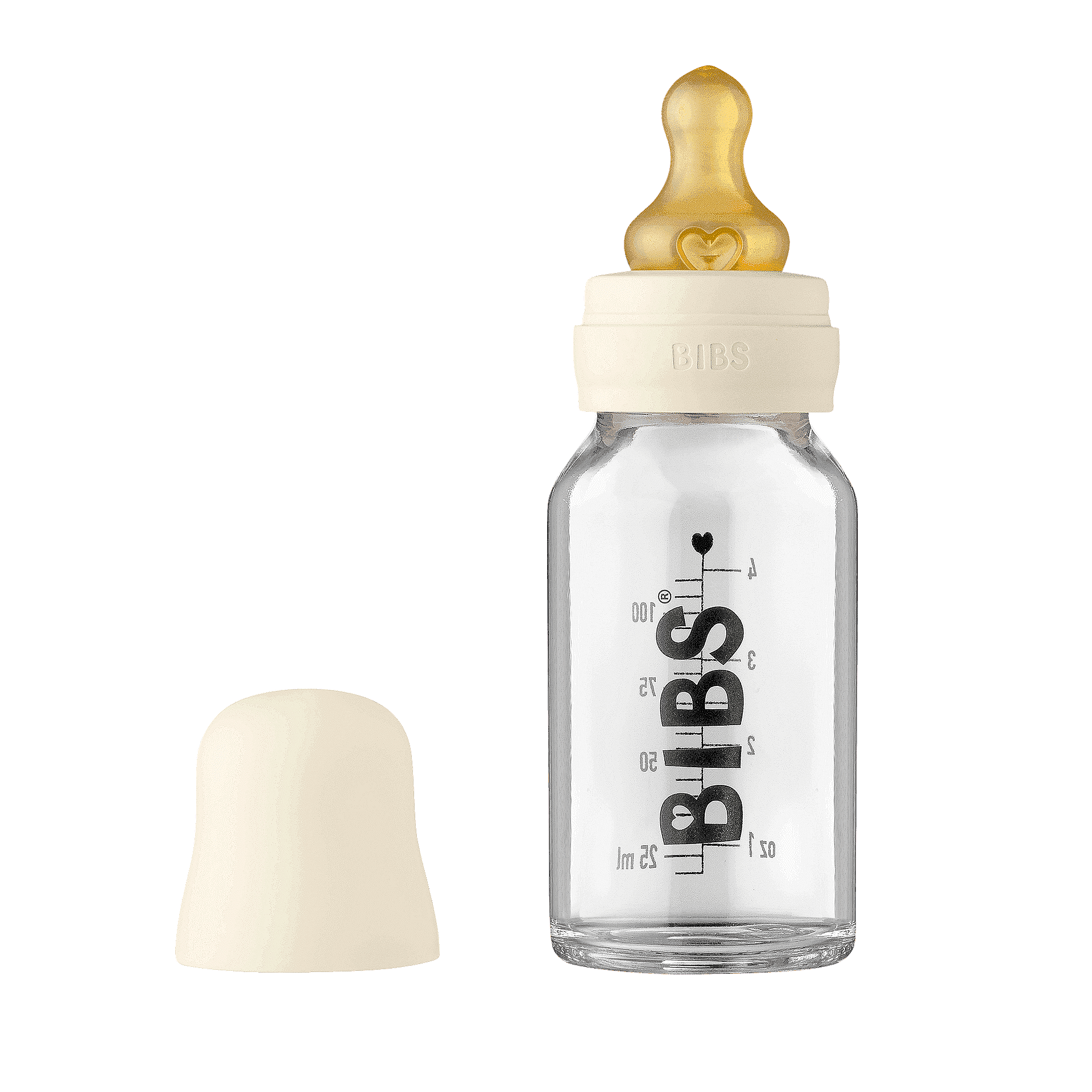 Бебешко Стъклено Антиколик Шише Complete Set 110 Мл. Ivory Bibs