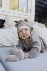 Boheme kaucsuk cumi, 2 db (0-6 hó) Fossil Grey Mauve Bibs